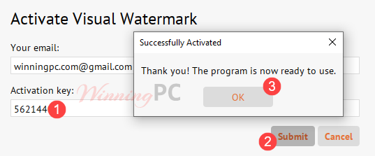 visual watermark activation key mac